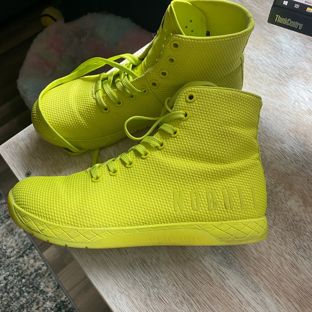 Nobull High-Top Athletic Shoes - Neon Yellow